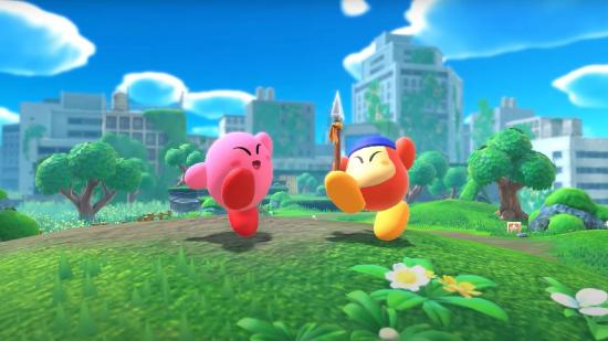 Kirby and the Forgotten Land review – pink, blobby caper is a