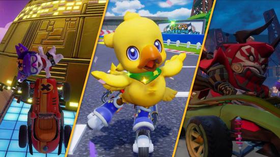 Chocobo GP characters – see the you on track