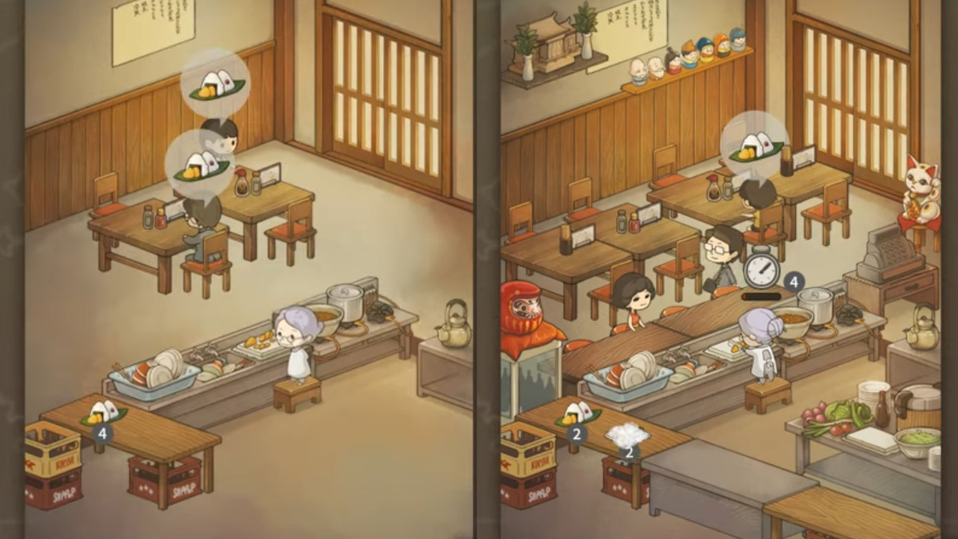 Jeux De Cuisine;  Captures D'écran Du Gameplay De Hungry Hearts Diner