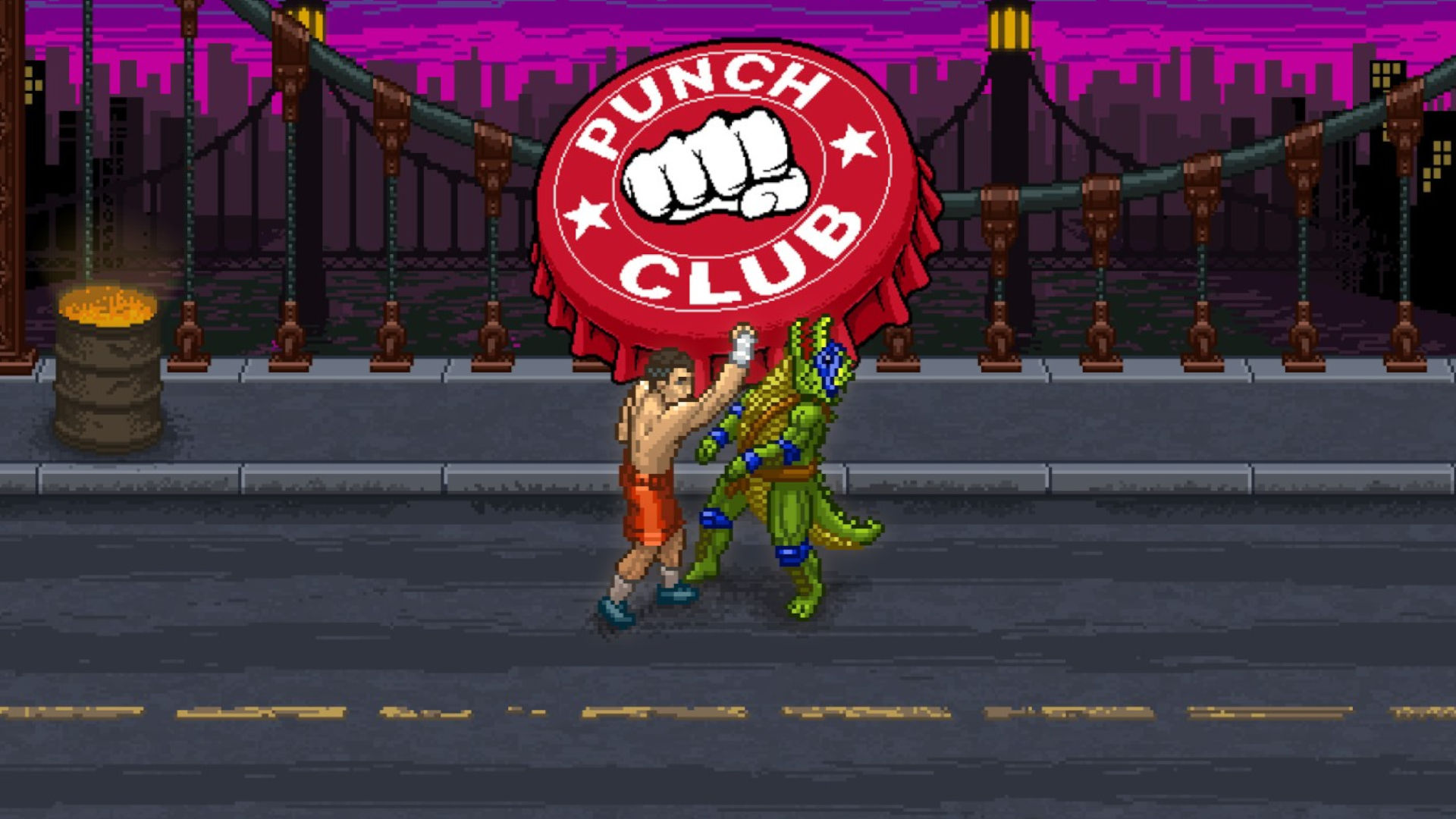 Punch Club cover art with boxing alligator