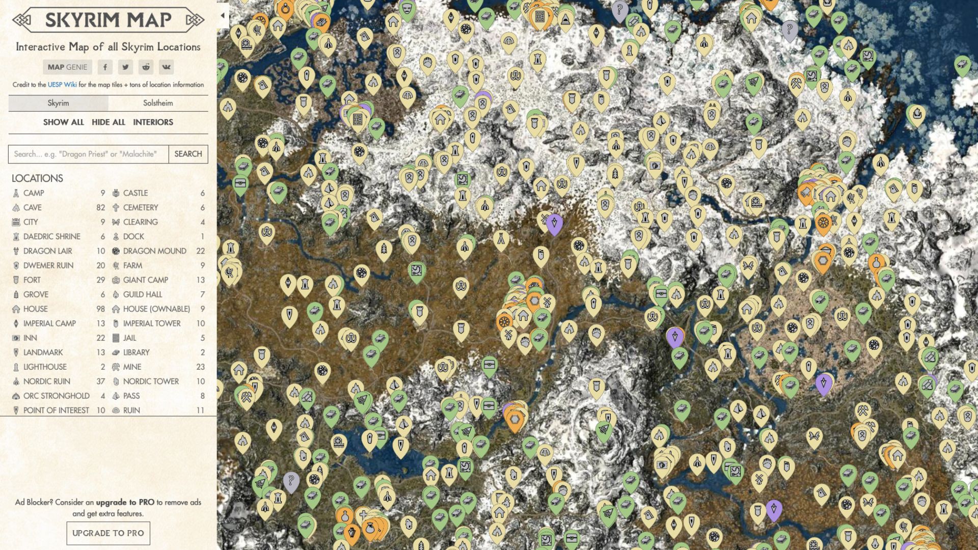 The best Skyrim maps