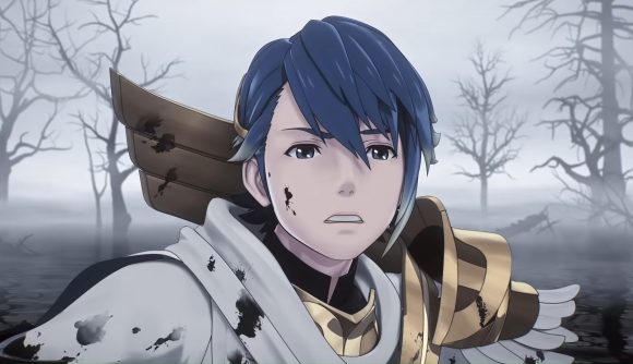 Best mobile strategy games: image shows Alfonse, one of the protagonists in Fire Emblem Heroes.