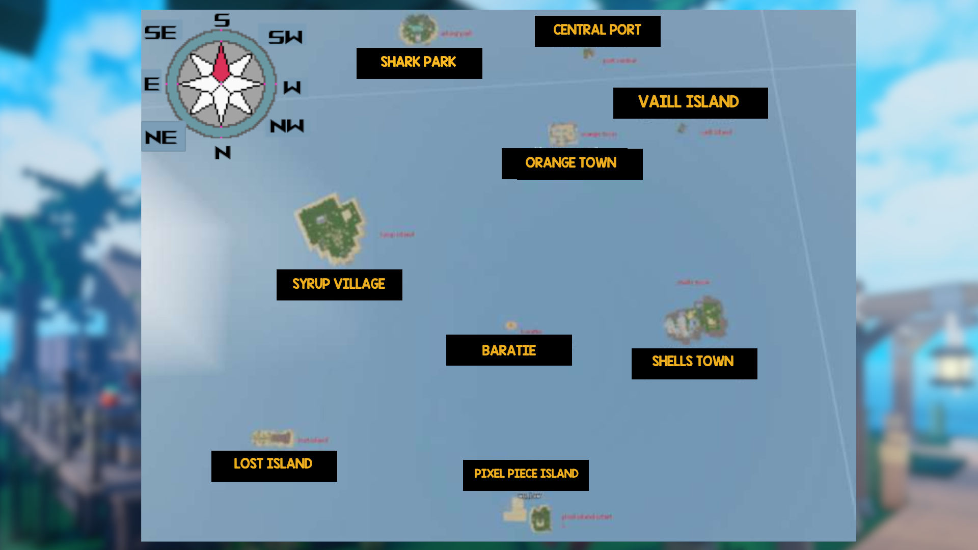roblox king legacy map and levels 
