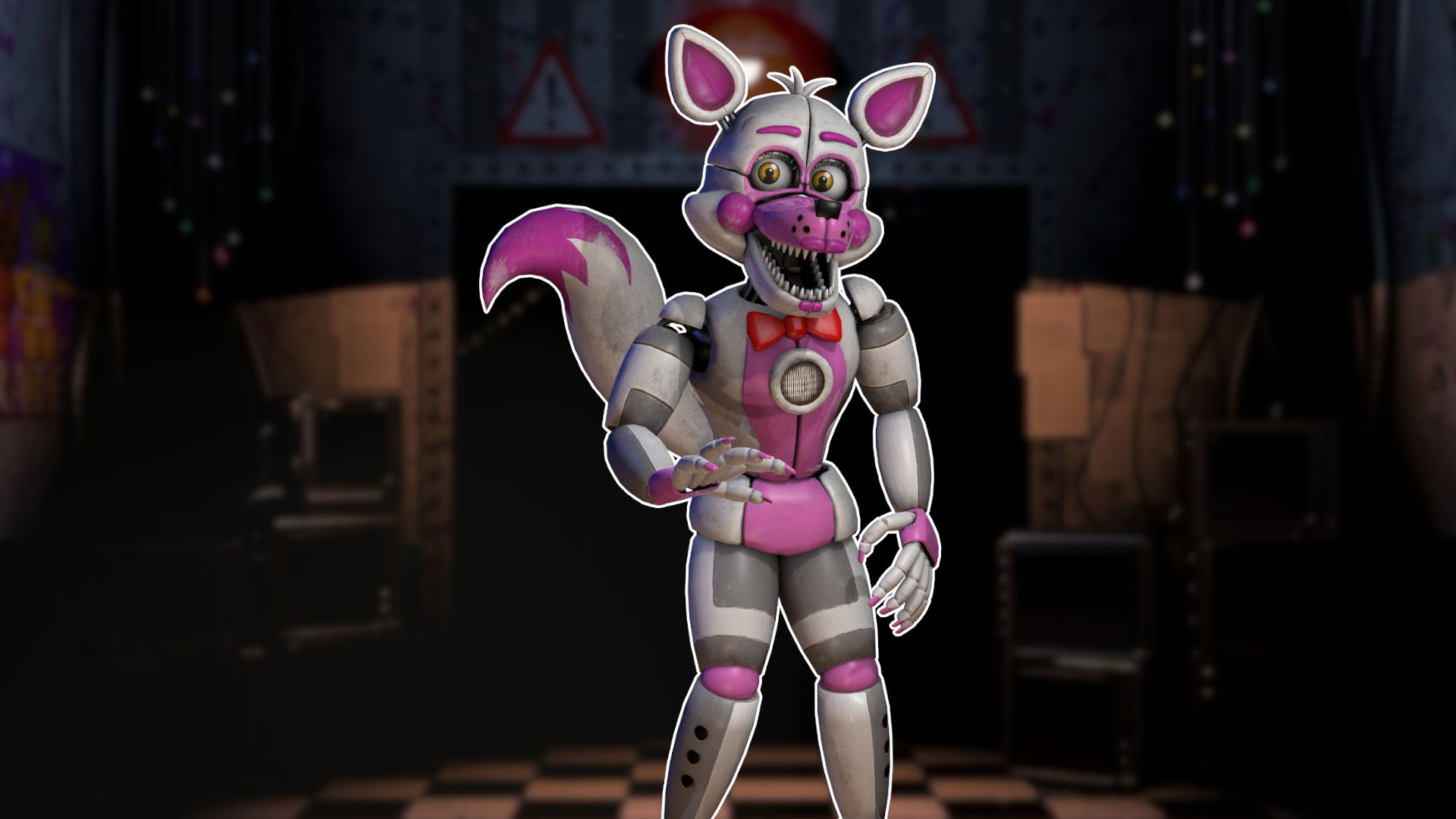 Withered Foxy Five Nights at Freddy's Character Art Hand 