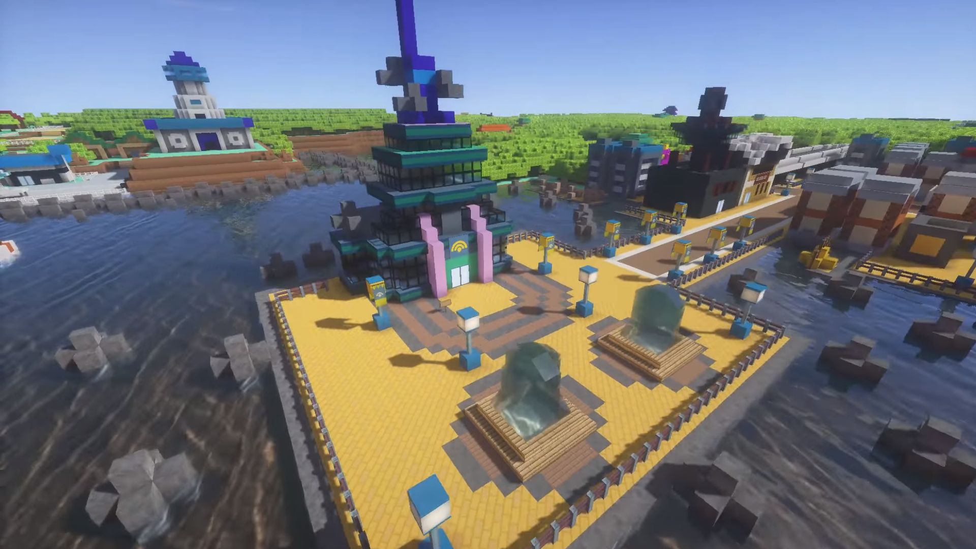 build a structure from google maps or via image in minecraft