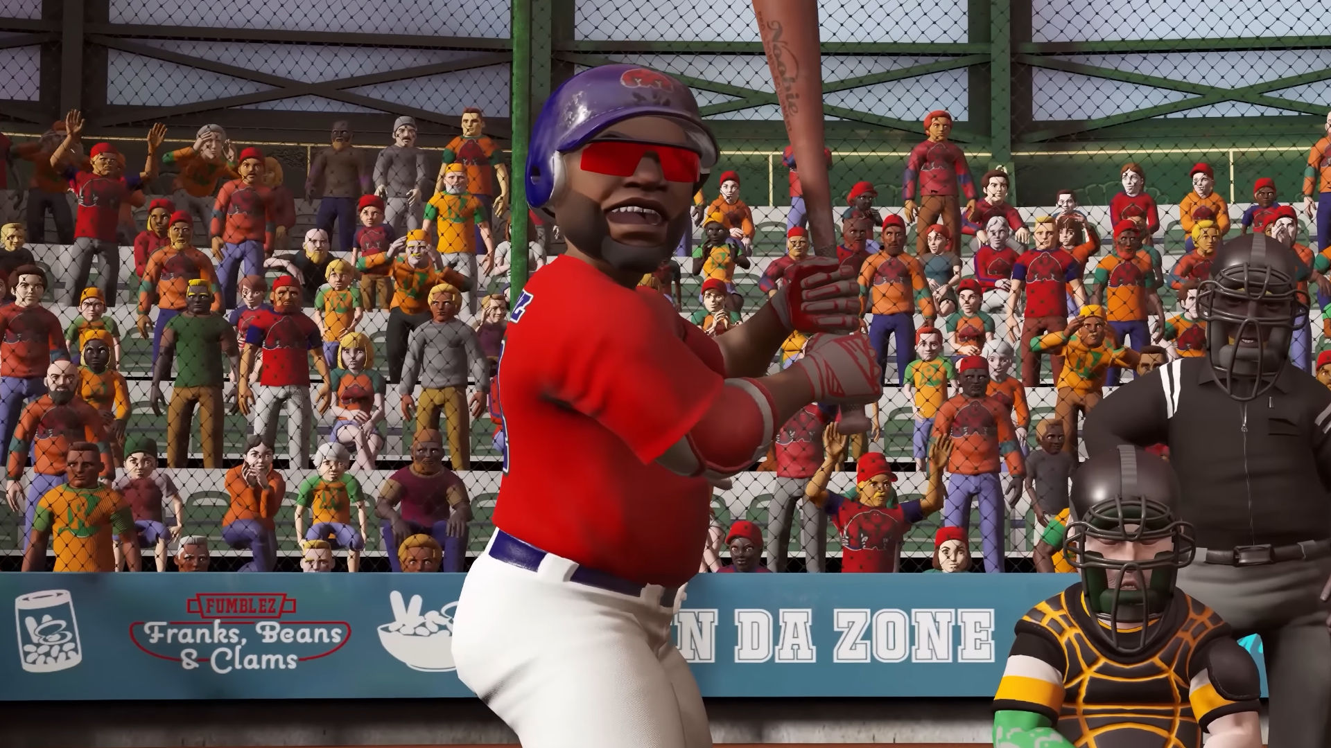 Super Mega Baseball 4 Switch review batting with the Babe