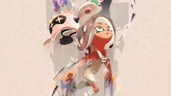 New artwork of Splatoon 3 Side Order DLC, showing the agent and a drone