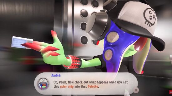 A new character introduced in Splatoon 3 Side Order