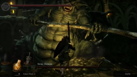 Dark Souls bosses: the Stray Demon looming over the chosen undead