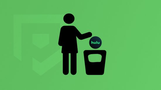 A person throwing away Hulu after learning how to cancel Hulu