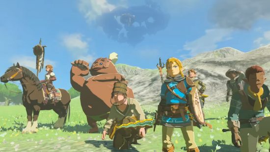 Screenshot of Link and some fellow soldiers in Zelda: Tears of the Kingdom for Pocket Tactics year in review 2023 article