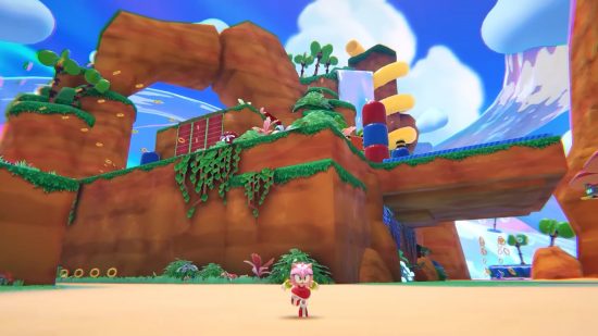Screenshot of Amy from Sonic Dream Team for best single player games guide