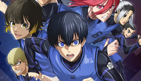 Blue Lock PWC tier list key art showing various characters sprinting in their soccer kit