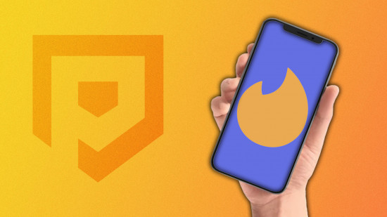 How to cancel Tinder Gold: An image of the Tinder Gold logo on a smartphone display.