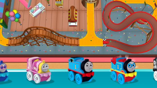 Train games: A zoomed-in screenshot of Thomas & Friends Minis on Google Play