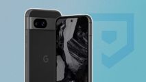 Custom image for Google Pixel 8a AT&T deal with an Obsidian 8a on a blue background