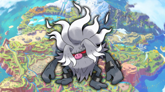 How to evolve Primeape - Annihilape in front of a map of Paldea