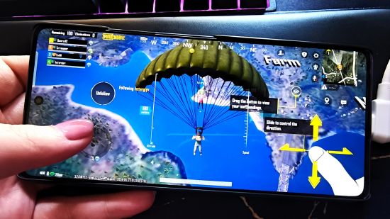 infinix gt 20 pro mobile phone playing pubg mobile