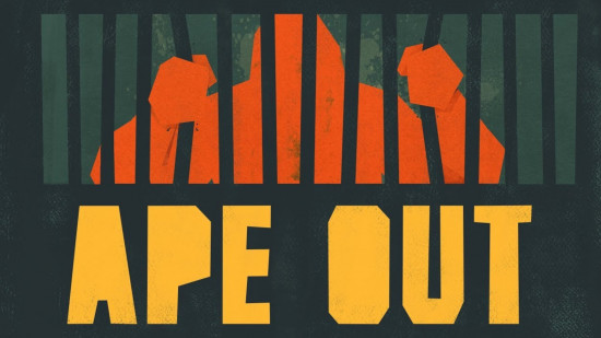 Monkey games: Ape Out title card