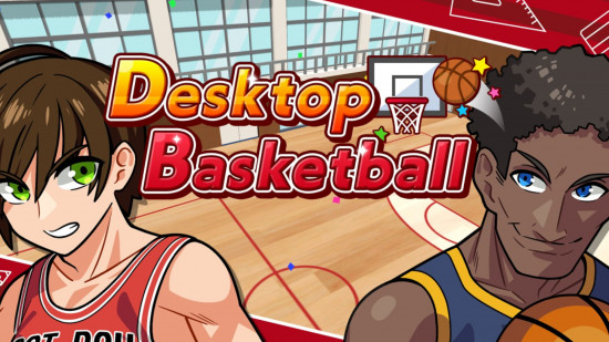 Official art for Desktop Basketball with two players for best basketball games guide