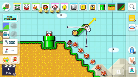 Best Nintendo Switch games: a Mario level is being built in Mario Maker 