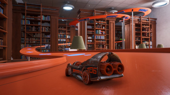 Screenshot of a car on a Hot Wheels Unleashed for best car games guide