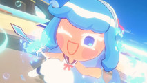 cookie run tower of adventures codes: a blue haired cookie winking at the camera