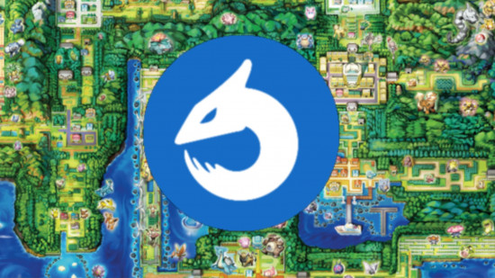 Dragon Pokemon weakness icon in front of a map of Kanto