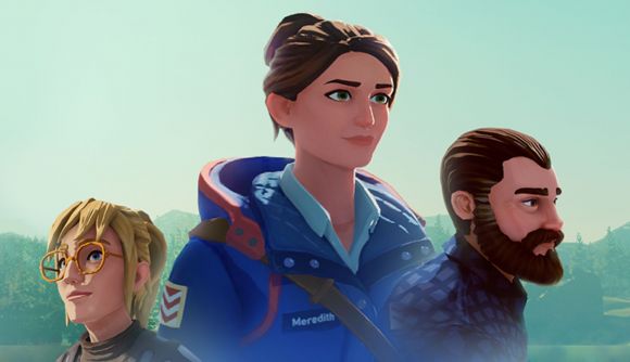 lake giveaway - key art of the game showing a woman dressed in a coat