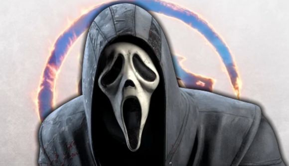 Mortal Kombat 1's Ghostface in front of the MK1 logo
