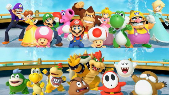 New Switch games - Mario Party Jamboree characters waving at the screen