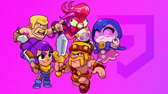 squad busters tier list - five characters from the game on a purple background