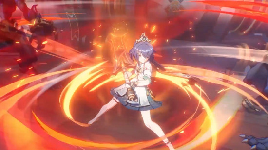 Honkai Star Rail update: Yunli surrounded by fire during combat