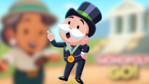 Monopoly Go Prize Relay - the monopoly man wearing a medal