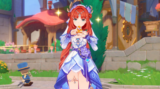 Genshin Impact events - a screenshot of Nilou in her new outfit from the 2024 summer event