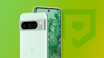 Custom image for Google Pixel 9 price leak news with a Pixel 8 Pro on a green background
