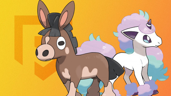 best horse pokemon: An image of two horse pokemon galloping next to each other.