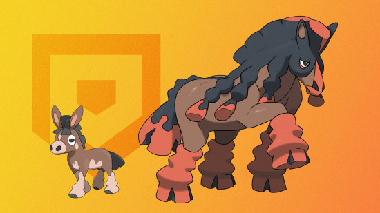 horse pokemon: an image of mudbray and mudsdale.
