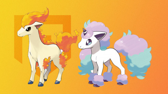 horse pokemon: An image of Ponyta and Rapidash.