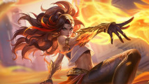 June mobile games market report - a character from Honor of Kings with brown hair against an orange background