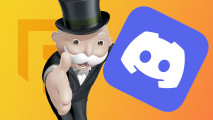 Monopoly Go Discord: An image of the Monopoly man extending his hand next to the Discord logo.