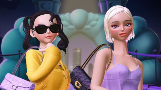 Roblox Coach: Two Zepeto avatars in coach clothing and accessories