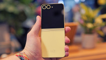 Custom image for Samsung Galaxy Z Flip 6 launch news with the reported holding a gold version of the phone