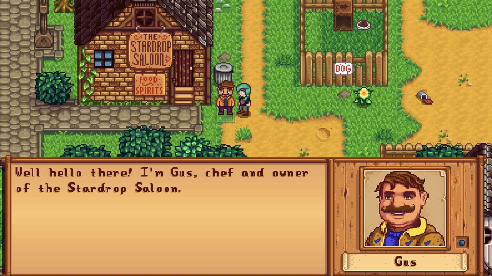 Stardew Valley Gus gifts, heart events, and cheats | Pocket Tactics