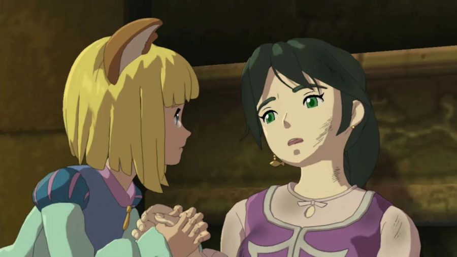 Ni No Kuni II Switch review: Evan holding hands with Aranella