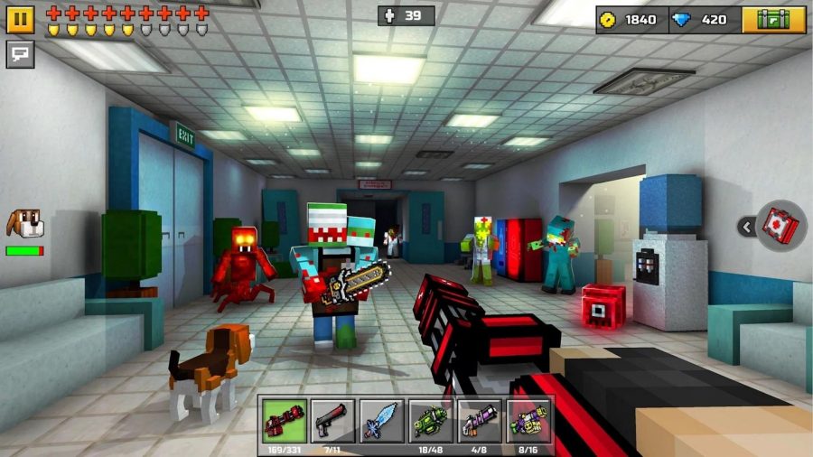 Un Chien, Des Monstres Zombies, Un Avec Une Tronçonneuse, Tous Disponibles Avec Les Codes Pixel Gun 3D.