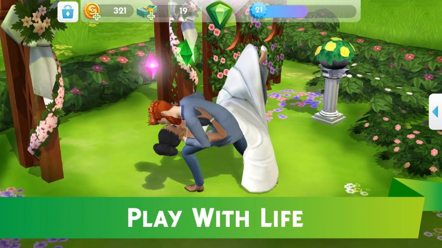 Some Sims getting married