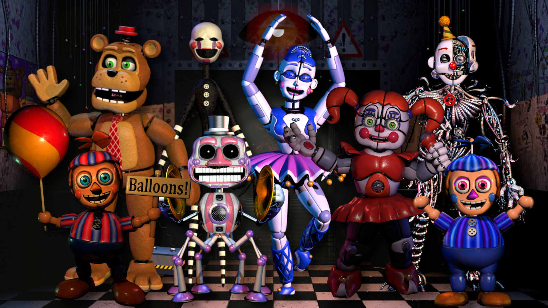 What are all the FNAF characters ever created? What is their power