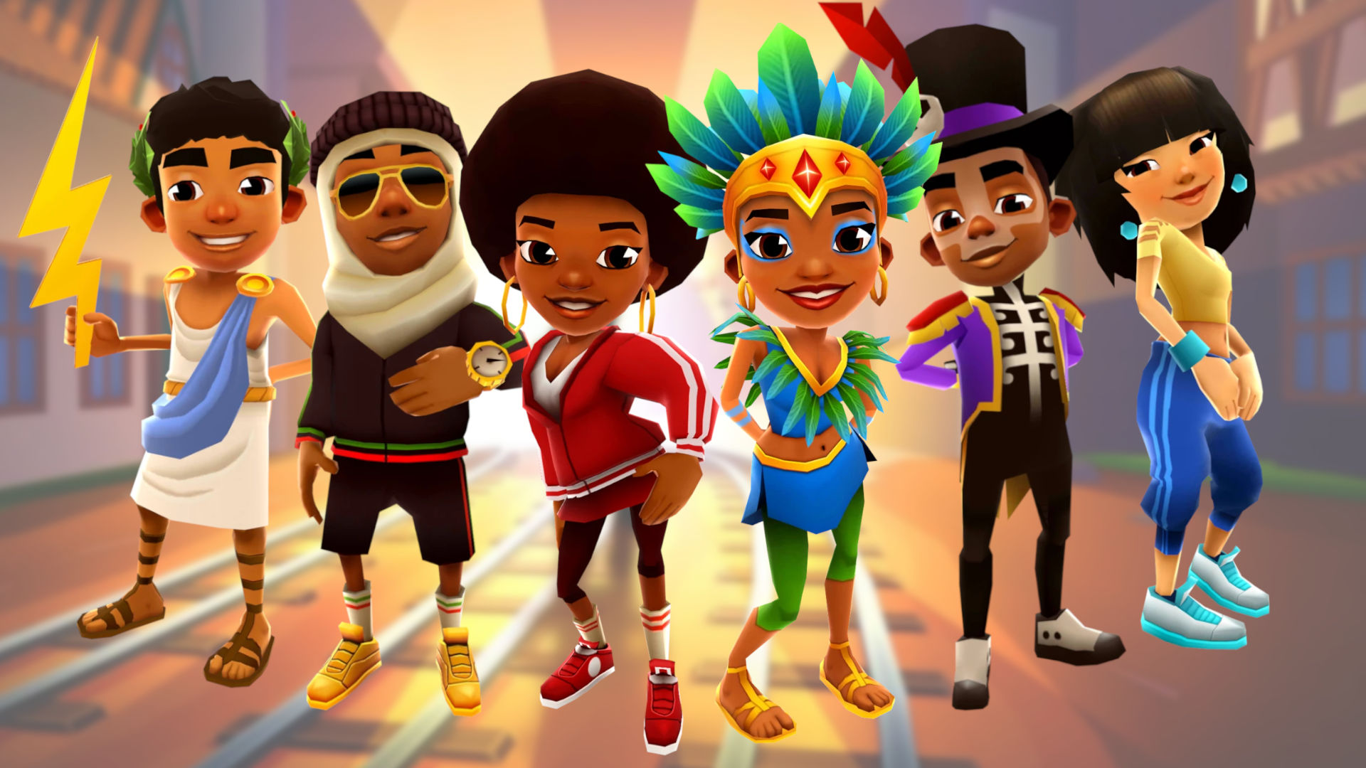 Core crew of subway surfers  Up halloween costumes, Different