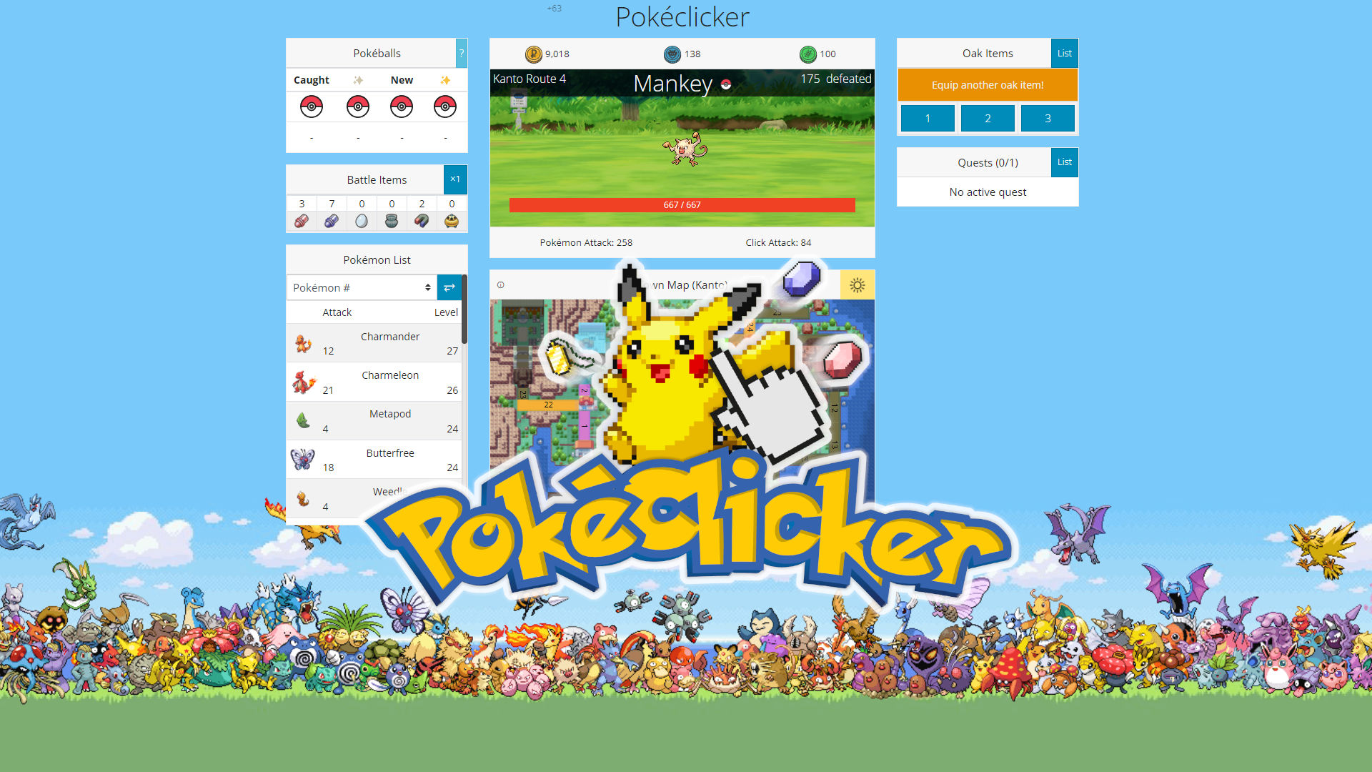 Pokéclicker codes free shiny Pokémon and more